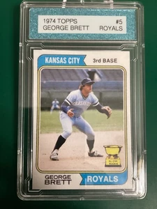 1974 Topps Style George Brett Rookie Cup Variation Kansas City Ice Blue - Bild 1 von 6