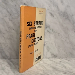 DMC Six Strand and Pearl Cotton Color Card Guide 3rd Ed 1973 W-200 115, 116, 117 - Picture 1 of 10