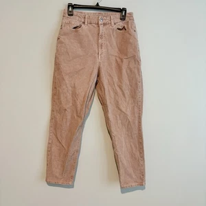 American Eagle Corduroy Mom Jeans pink size 8 short - Picture 1 of 8