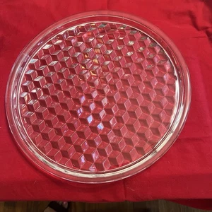 Vtg RARE Fostoria American Clear Glass Serving Tray Platter 12in. NICE! - Picture 1 of 6
