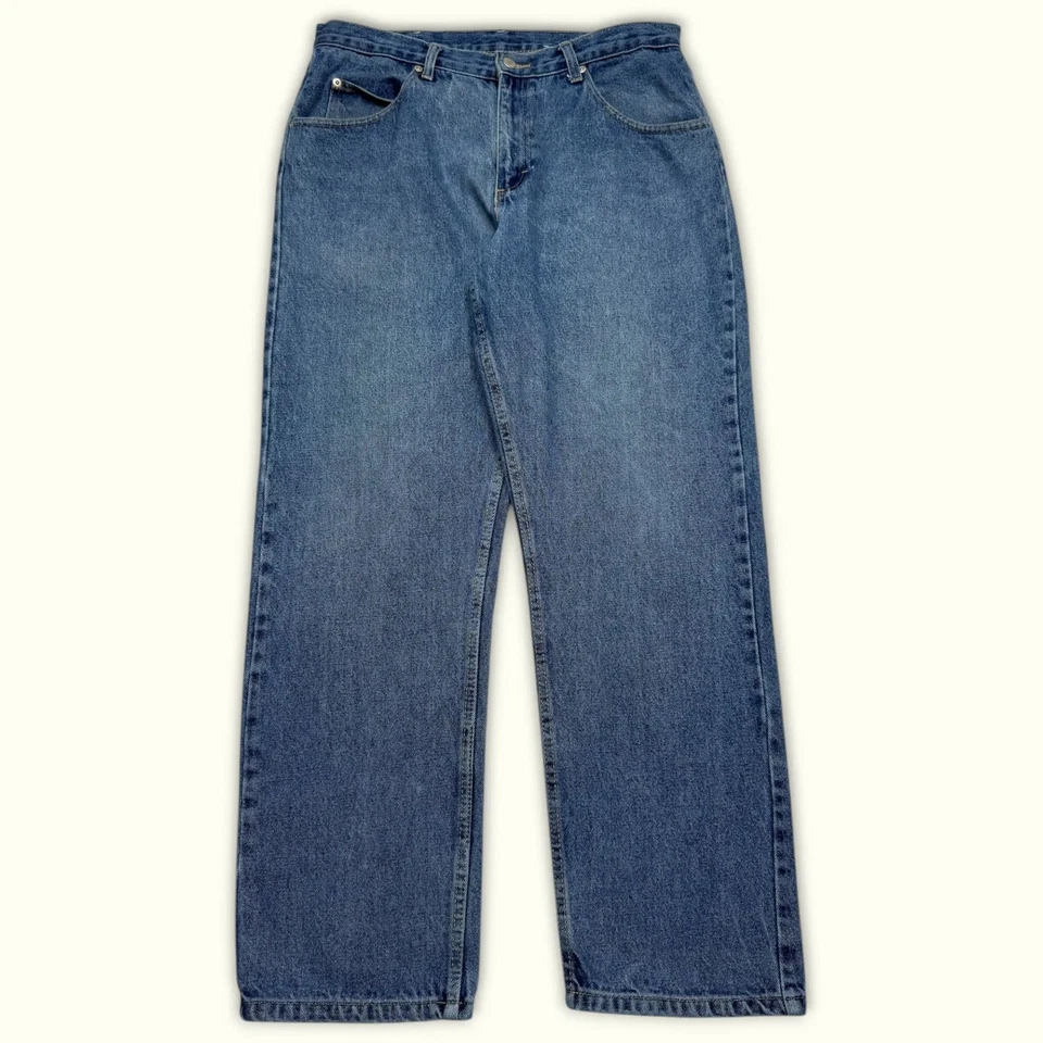 wrangler Vaqueros W32/L30 Azul Excelente Hombres Moderno (m517) - Imagen 1 de 4