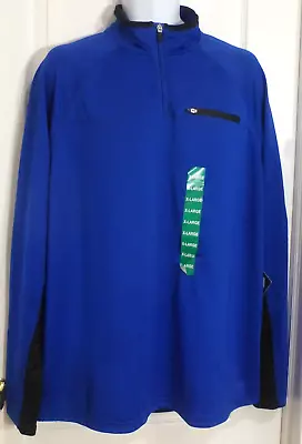 FILA 1/4 Zip Men's Long Sleeve Pullover Athletic Shirt, Blue, Size X-Large, NWT - Image 1 of 4