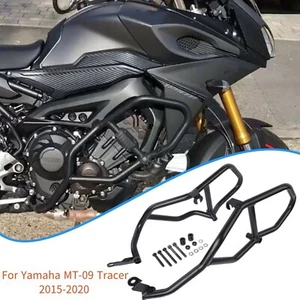 Engine Crash Bar Guard Protector For Yamaha MT-09 Tracer FJ-09 2015-20 Black sng - Picture 1 of 5