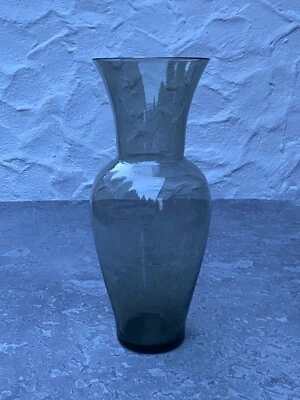 sehr große Wagenfeld 40cm Vase WMF Glasvase Rauchglas Mid century Bauhaus - Bild 1 von 4