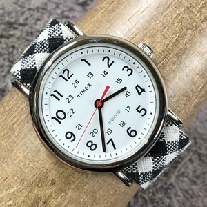Orologio Timex Weekender Donna TW2R24300 Gingham Nylon Quarzo Analogico 38mm 7 1/2" - Foto 1 di 13