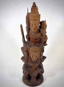 Talla Bali año 1934 (¿antiguo?)  Rama, Sita, Ravana, hindú, Vishnu, Garuda - Imagen 1 de 12