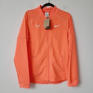 Nike Dri-Fit Rafa Nadal Tennis Jacket DV2885-854 Size M Bright Mango - Picture 1 of 5