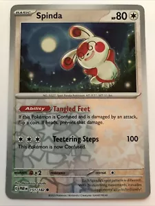 Pokémon TCG Paradox Rift Spinda Reverse Holofoil 151/182 NM - Picture 1 of 2