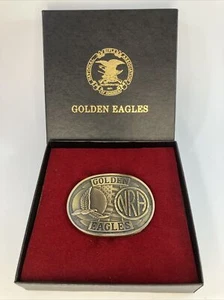 NRA Golden Eagles Belt Buckle-Made In USA Vintage - Picture 1 of 7