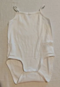 KSGB 1180 weißer Träger Body Gr. 92 100 % Baumwolle Baby Kind Mode Geschenk - Bild 1 von 2