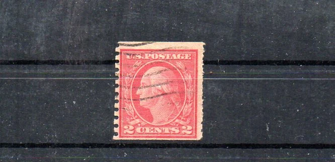 UNITED STATES.  1914-1916 SCOTT# 453.  COIL.  WASHINGTON.   - Image 1 of 1