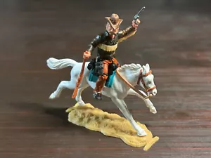 Timpo Cowboy Mounted - Replica 4th Series Head & Legs - Wild West - 1970s - Picture 1 of 3