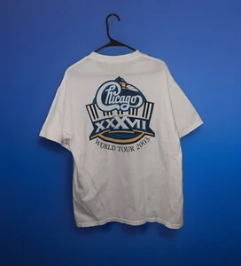 Vintage Chicago Band 2003 World Tour T-Shirt Size Large - Picture 1 of 4