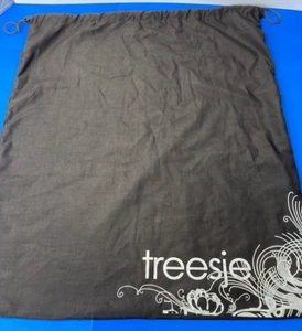TREESJE Brown Drawstring Dust Bag Cover Purse Handbag 22.5" x 20" EUC FS - Picture 1 of 7