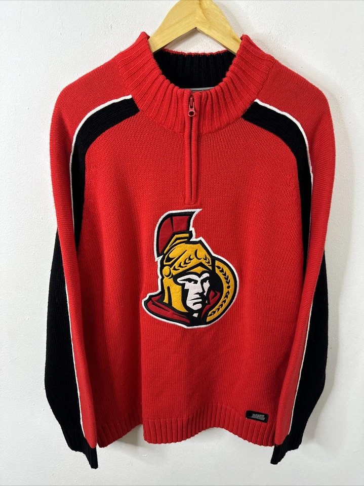 Ottawa Senators Long Sleeve Knit Sweater Size L NHL Hockey - Image 1 of 4