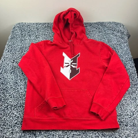 Indianapolis Indians Baseball Hooded Sweatshirt Mens Medium Red Hoodie Pullover Cover