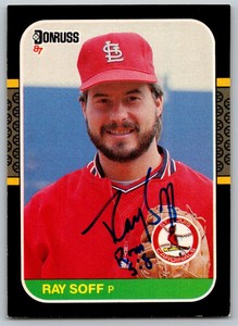 1987 Donruss #631 Ray Soff SIGNED