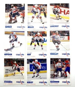 Vintage Kodak Washington Capitals NHL Trading Cards 8 verschiedene Karten Langway Mi - Bild 1 von 2