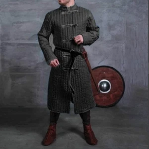 Gambeson Mittelalter dick gepolstertes Kostüm Reenactment Renaissance LARP. - Bild 1 von 17