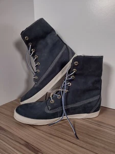 Timberland Earthkeepers Cupsole Womens Navy Boots Size UK 6.5 Leather Suede - Picture 1 of 12