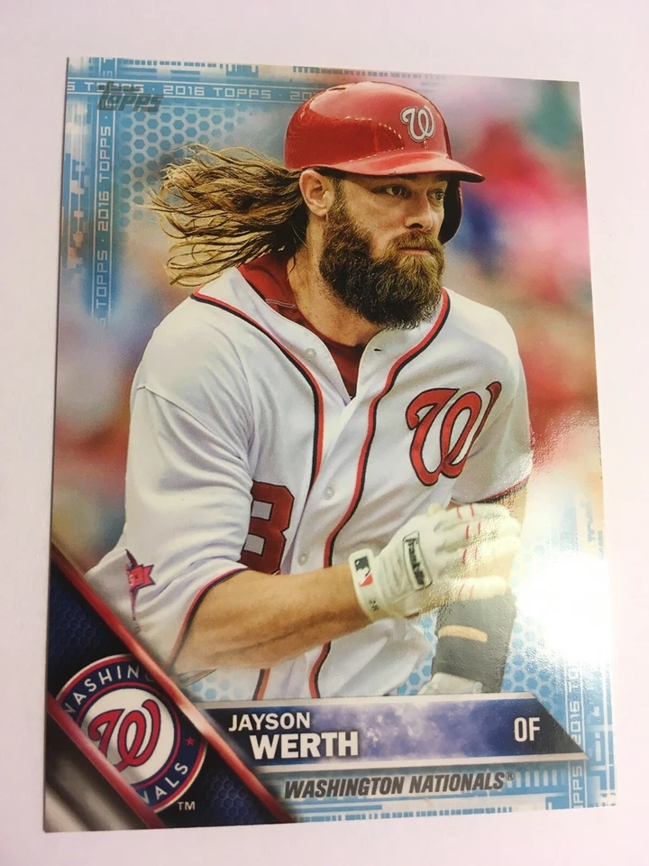 2016 Topps Mini Blue Parallel Jayson Werth Nationals 342 #'d /10 Rare Low S&H - Image 1 of 1