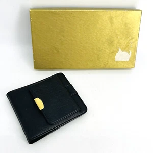 BILLETERA NEGRA DE COLECCIÓN MEDIADOS DE SIGLO 1959-1960 CUERO SINTÉTICO - ACCESORIOS PARA HOMBRE - NUEVO DE NUEVO - Imagen 1 de 9