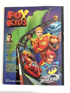 Fox Kids Magazine Spring 2000 Digimon Poster NASCAR Racers Jeff Gordon VTG Retro - Picture 1 of 9