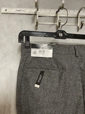 NWT Ralph Lauren Pants Men 44x29 Gray Glen Plaid Black Label Flannel Golf Luxury - Image 1 of 4