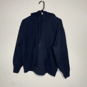 Athleta 24/7 Pullover Hoodie Sweatshirt Black Size Large - Picture 1 of 9