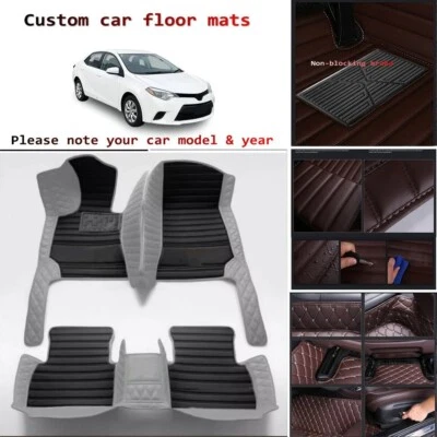 Alfombrillas para todo tipo de clima para Toyota Corolla accesorios interiores personalizados de lujo Foto 1 de 4