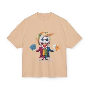 Unisex Ultra Heavy Cotton Box Tee trump caricature t-shirt men women - Picture 1 of 23