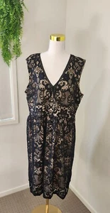 Kmart Black Lace Plus Size Dress/Size 18AU - Picture 1 of 6