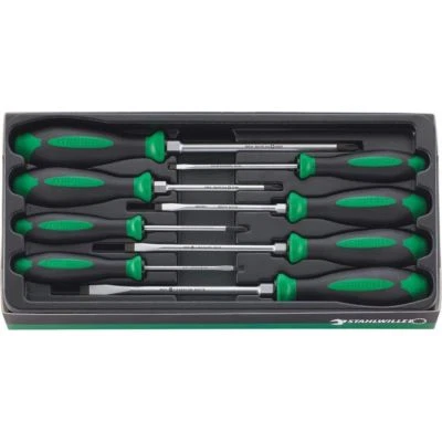 Stahlwille DRALL 8pc Screwdriver Set w/ Hex Bolster 4697 - Image 1 of 2