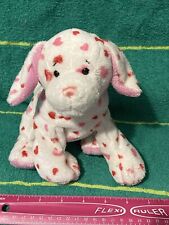 Ganz Webkinz Love Puppy Hearts Valentine HM131 White Pink Dog Plush No Code