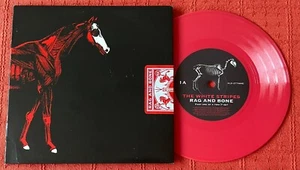 THE WHITE STRIPES - UK RED ONE SIDED VINYL 7" SINGLE - RAG AND BONE - UNPLAYED - Imagen 1 de 5