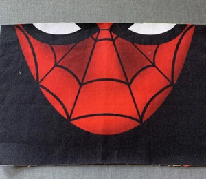 Avengers Spider Man Inspired Mouth Panel 100% Cotton Woven Adult Size 9.25x6” - Picture 1 of 1