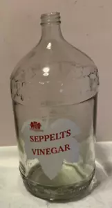 Vintage Seppelts Half Imperial Gallon Vinegar Bottle, Ornate,Ceramic Pyro Label. - Picture 1 of 12