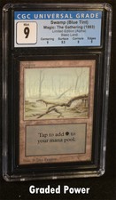 MTG Alpha Swamp (Blue Tint) CGC 9 Quad + Magic the Gathering