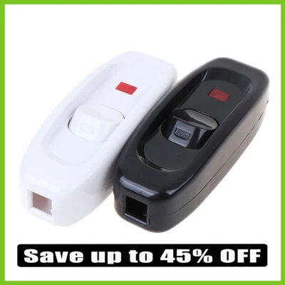 240V Inline On/off Button Light Switch for Table Desk Lamp Cord Toggle Rocker - Image 1 of 4