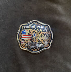 Trophy Rodeo Champion Belt Buckle Team Roping 