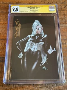 EDGE OF SPIDER-VERSE #1 CGC SS 9.8 INHYUK SIGNED LEE NYCC BLACK VIRGIN VARIANT-C - Picture 1 of 2