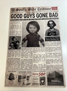 Póster de periódico Child’s Play "Good Guys Gone Bad" 12" x 8"" ¡Nuevo! Chucky - Imagen 1 de 2