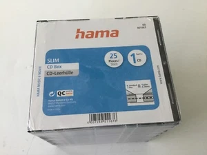 Hama CD boxes slim pack of 25 new and unopened - Afbeelding 1 van 3
