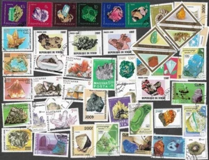 MINERALS & GEMSTONES 50 ALL DIFFERENT(A FEW FOSSILS) 13/3/25 - Picture 1 of 1