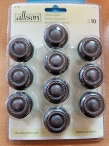 Allison Oil Rubbed Bronze 10 pack (PK) knobs NEW - Picture 1 of 1