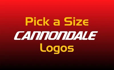 Elige tu talla Cannondale Bikes Cuadro Calcomanías Carretera MTB 33 colores ¡Vendedor de EE. UU.! Foto 1 de 2