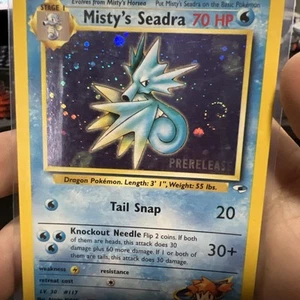Misty's Seadra (Prerelease) 009/132 Wotc Promo Holo - Imagen 1 de 3