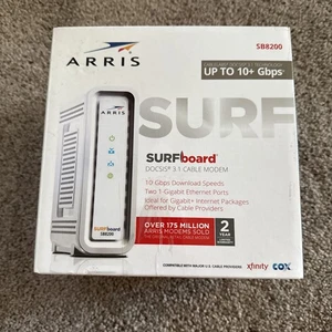 ARRIS SURFboard SB8200 DOCSIS 3.1 10 Gbps Modem kablowy bez kabla zasilającego - Zdjęcie 1 z 13