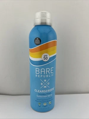 Bare Republic CLEARSCREEN SPF 50 INVISIBLE Sunscreen Spray 6 oz - Brand NEW - Image 1 of 3