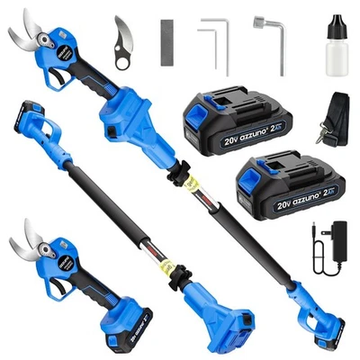 2-IN-1 Electric Pole Pruning Shears Cordless 13ft Reach Trimming Pruner 2x4.0Ah - Image 1 of 4